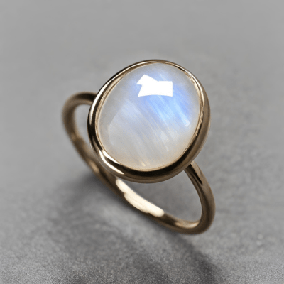 Moon Stone Ring for her