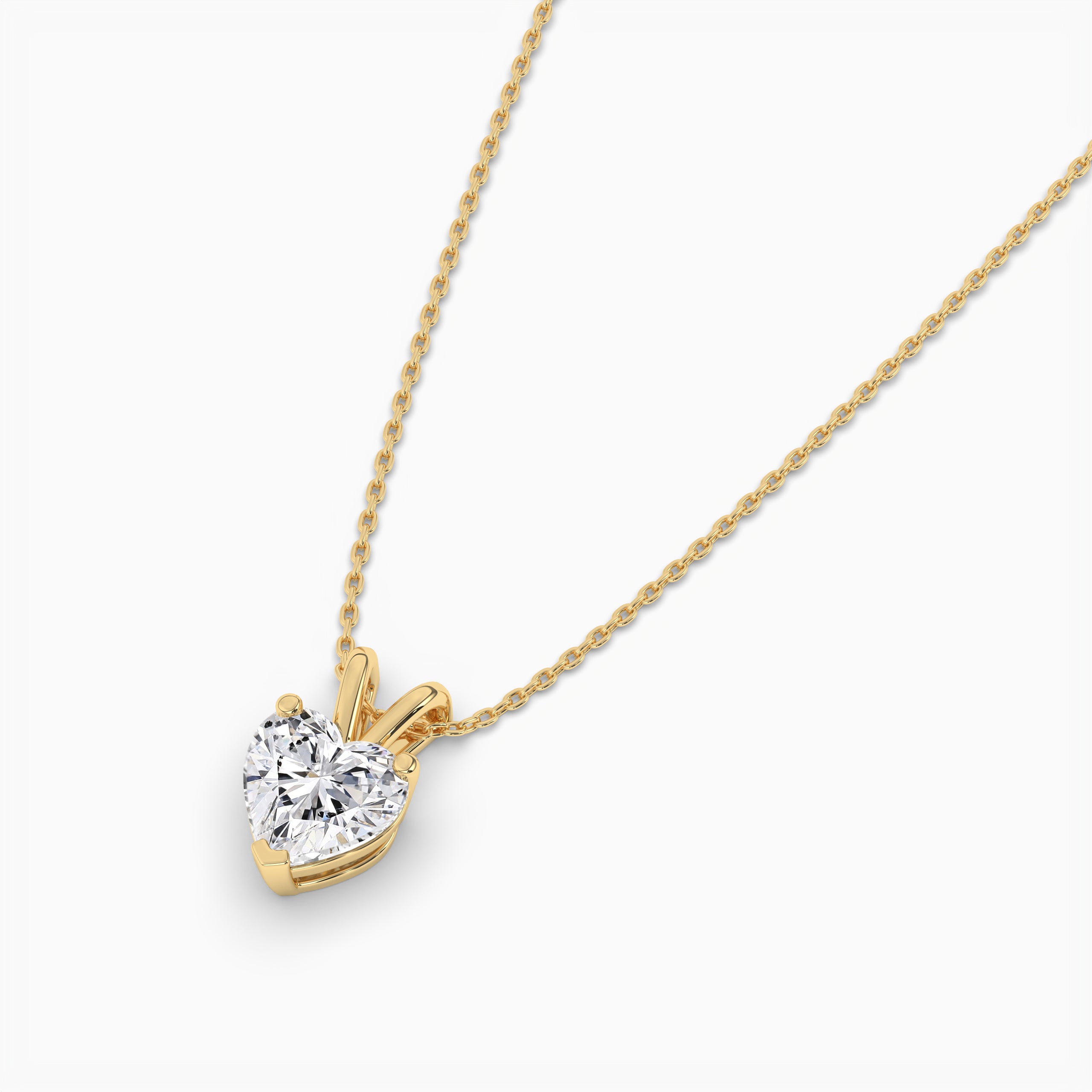 Heart cut Pendant Necklace