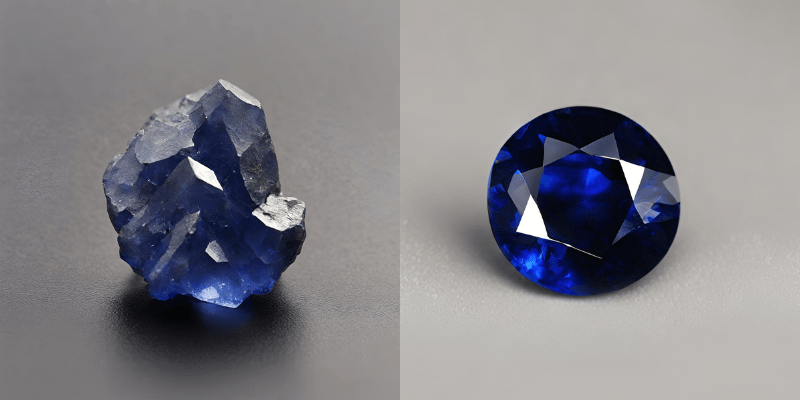 Blue sapphire gemtone