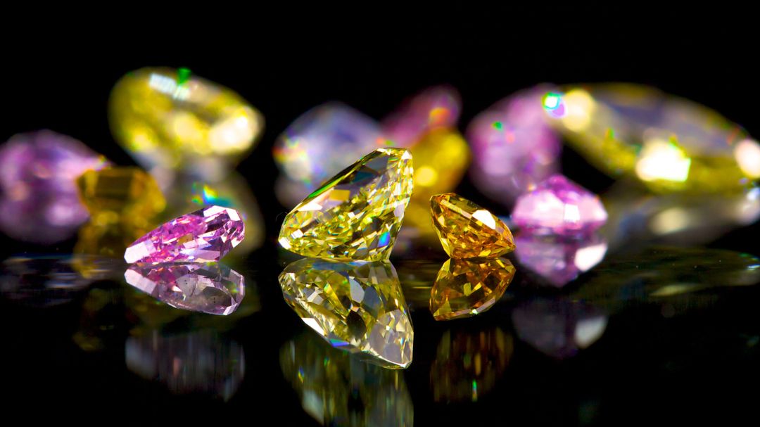 Coloured diamonds