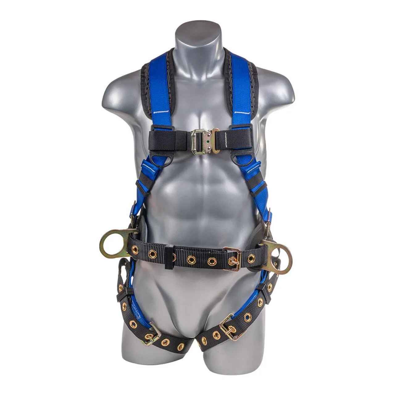 Padded Back Support Quick Connect Buckle Industrial Personal Equipment Blue  Safety Belt - China Reflective Safety Belt, Safety Belt Fall Protection