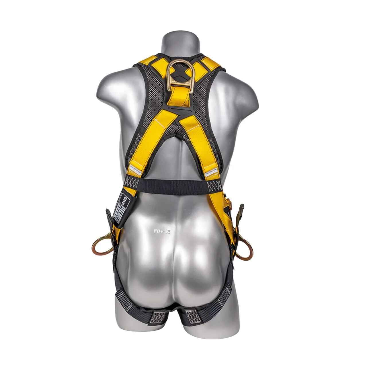 Construction Safety Harness 5 Point, Back Padded, QCB, Grommet Legs Bl