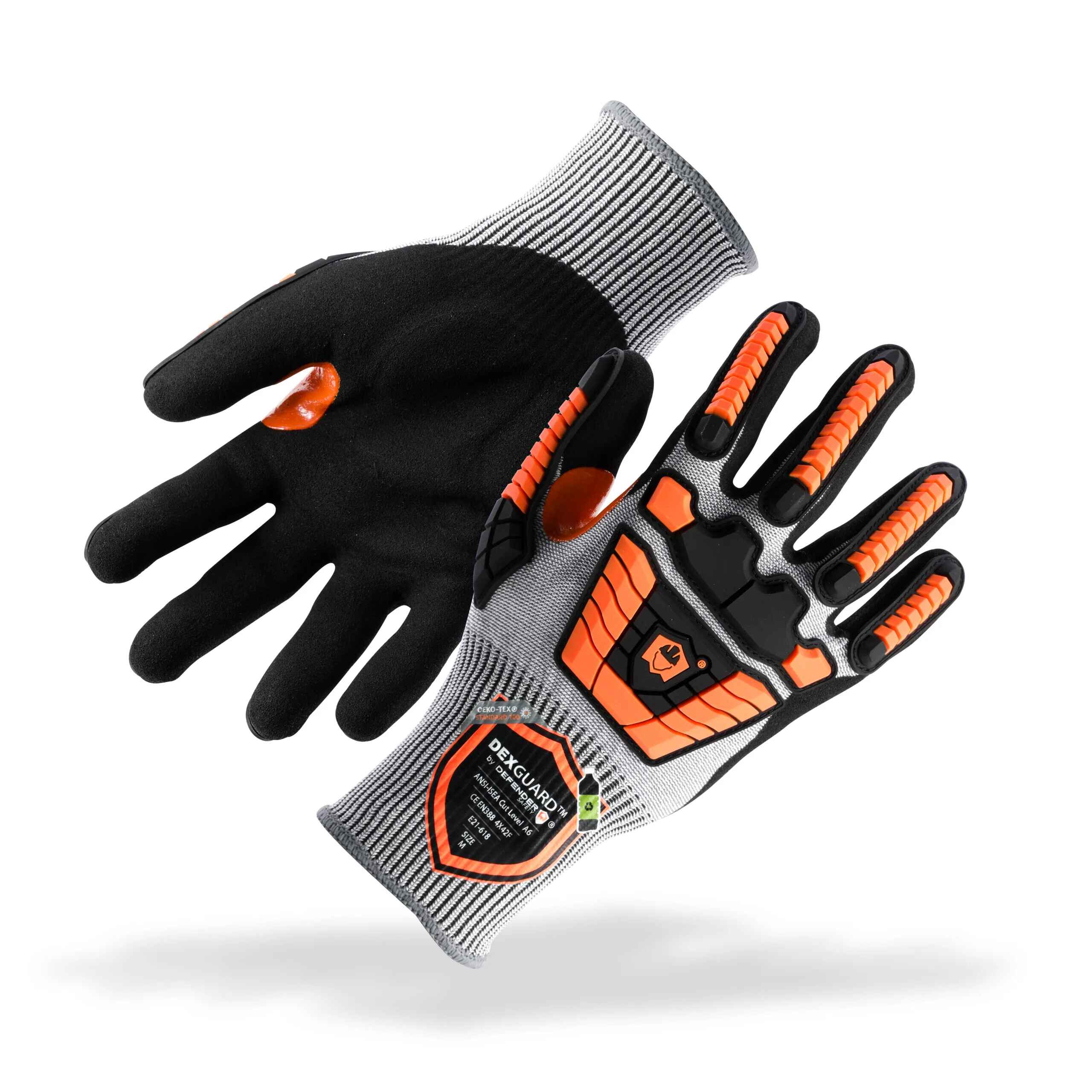 BDG BDG X-SITE MECHANIC GLOVES, RED/YLW, XS/6, MICROFIBER/SPANDEX,  ANSI/ISEA ABRASION 4/CUT A5 - Mechanics- & Riggers-Style Cut-Resistant  Gloves - ALG20110623XS
