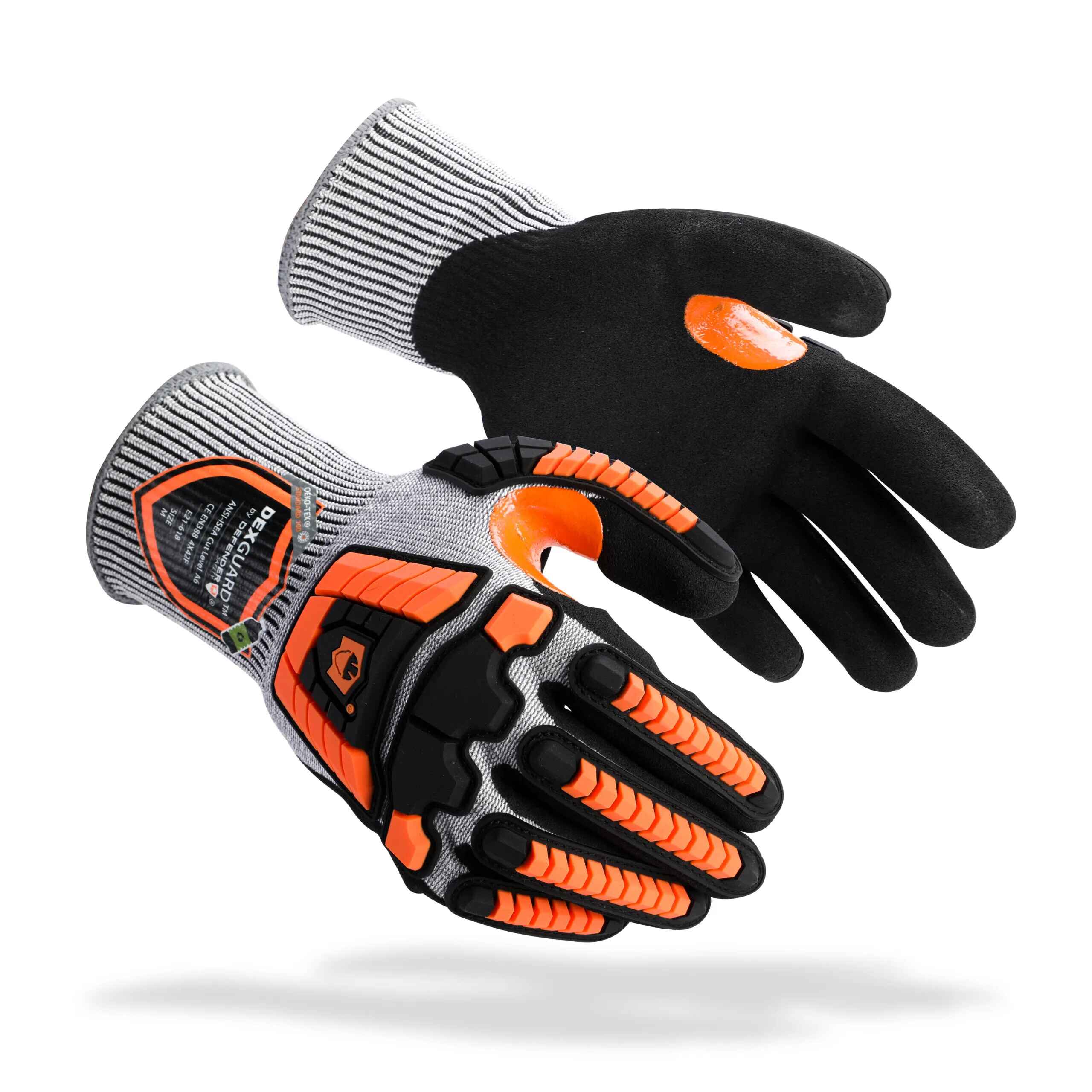 BDG BDG X-SITE MECHANIC GLOVES, RED/YLW, XS/6, MICROFIBER/SPANDEX,  ANSI/ISEA ABRASION 4/CUT A5 - Mechanics- & Riggers-Style Cut-Resistant  Gloves - ALG20110623XS