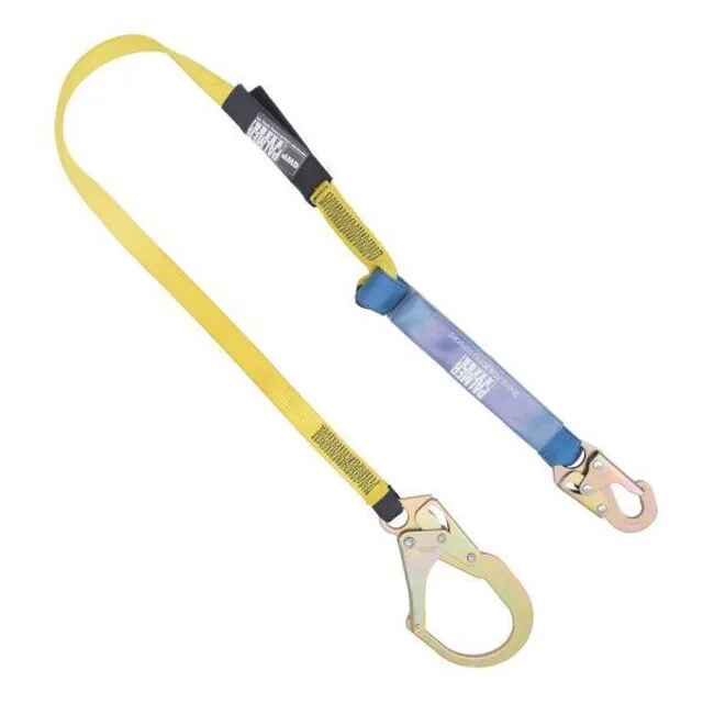 Safewaze Twin Leg 6' Shock Lanyard with Rebar Hooks - FS586 – J.L.