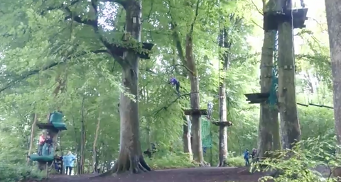 Zipwire at Lough Key Forest Park for a family day out, taking a break from jewelry!