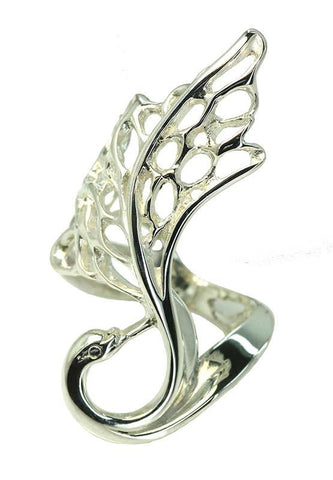 Elegant Swan Ring From Elena Brennan Jewellery's Best Selling Children of Lir Collection.