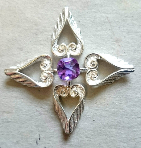 Gemstone Sterling Sliver Pendant made by Elena Brennan Jewellery