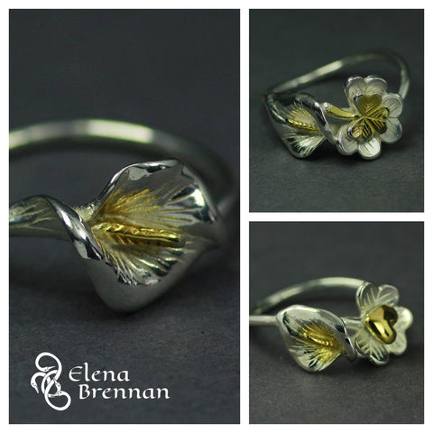 A selection of handmade irish rings designed in Ireland by Irish Jewellery Designer Elena Brennan.