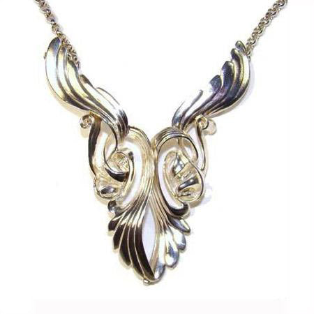 Seraphina Angel Wings Necklace – Celtic Crystal Design Jewelry