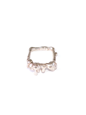 Rectangular Silver Ring