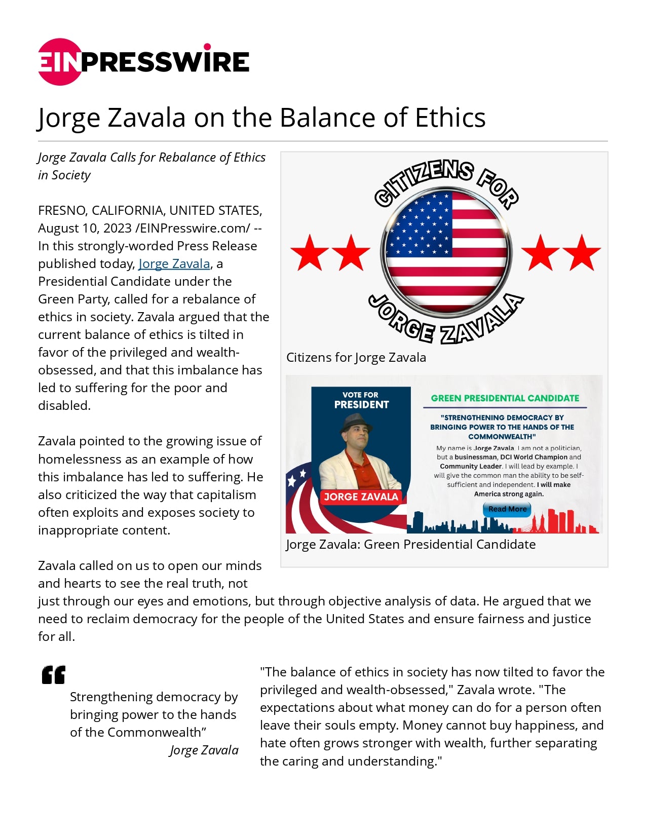 The Balance of Ethics