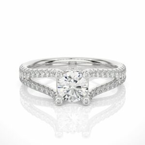 0.55-Ct-Split-Shank-Round-Diamond-Halo-Engagement-Ring-in-White-Gold