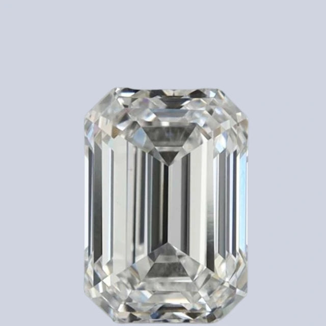 0.84 Carat Emerald Cut Lab Created Diamond