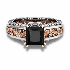 Princess-Black-Diamond-Engagement-Ring