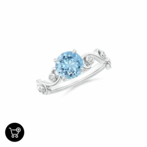 Solitaire-Aquamarine-Rings