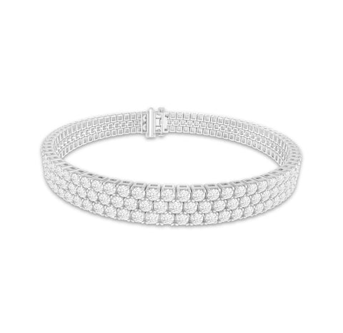 Three-Layer-Diamond-Bracelet