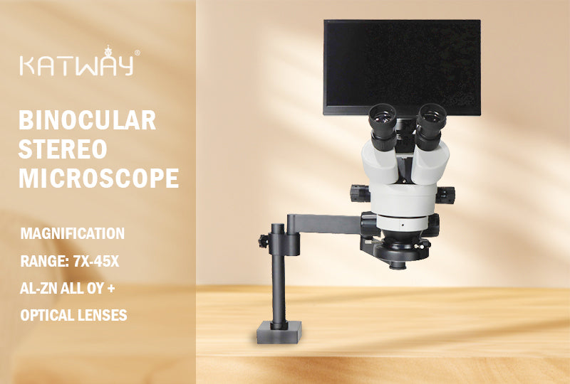 Stereo Microscope with Screen Flexible Arm Stand HH-MS03B 6