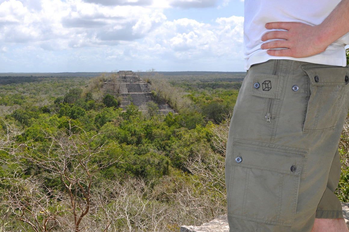 Calakmul Mexico Pick-Pocket Proof Shorts