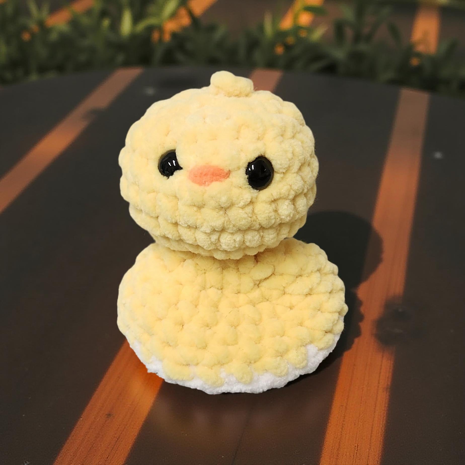 Small Handmade Crochet Frog and Duck Plushies