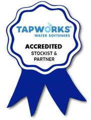 picture of a logo stating Tapworks accredited stockist and partner