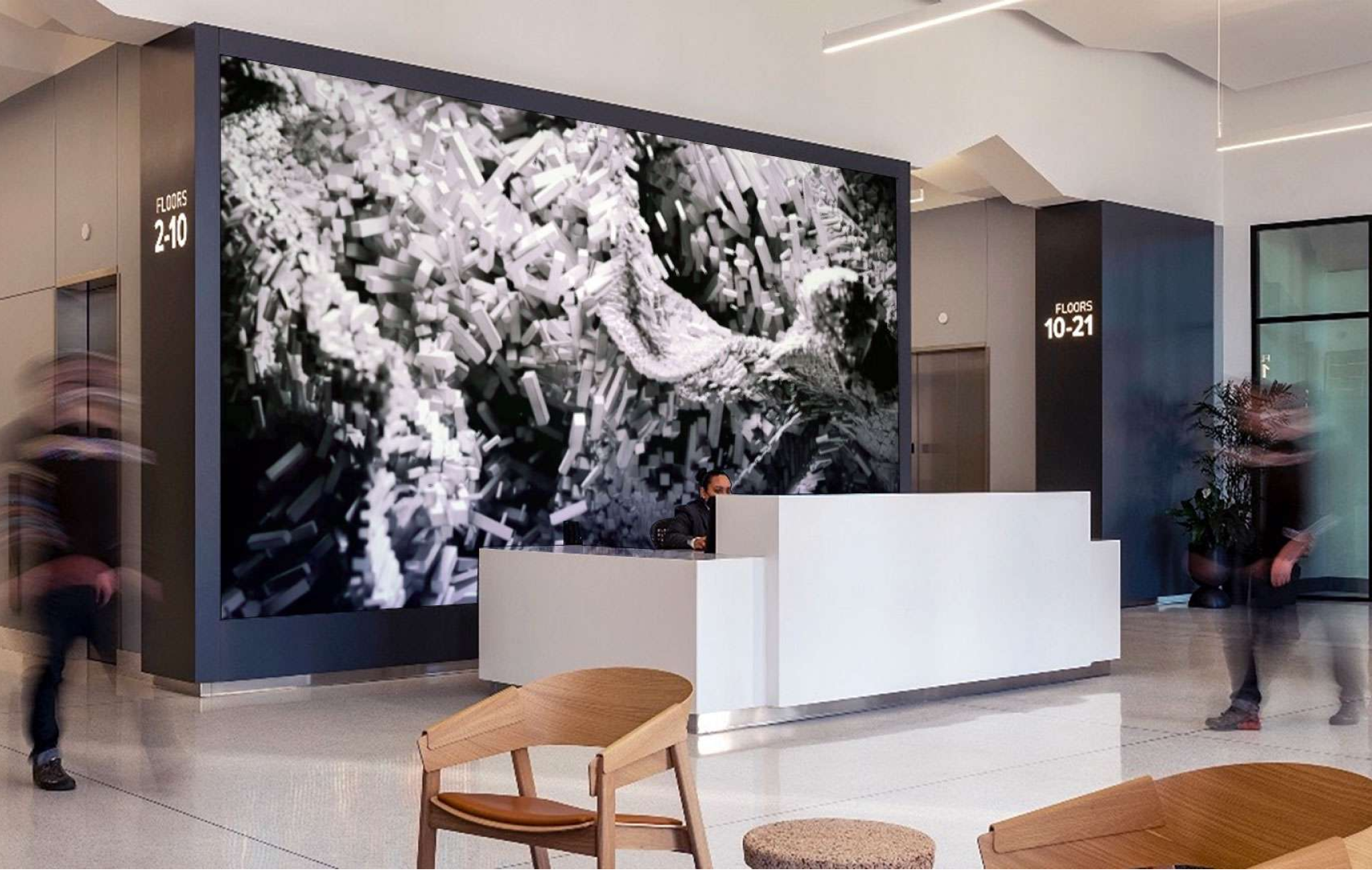 media wall that responds to your touch