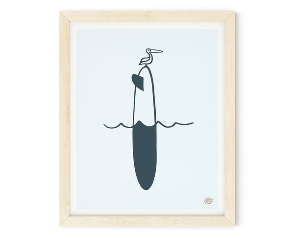 Perch Surfboard Art