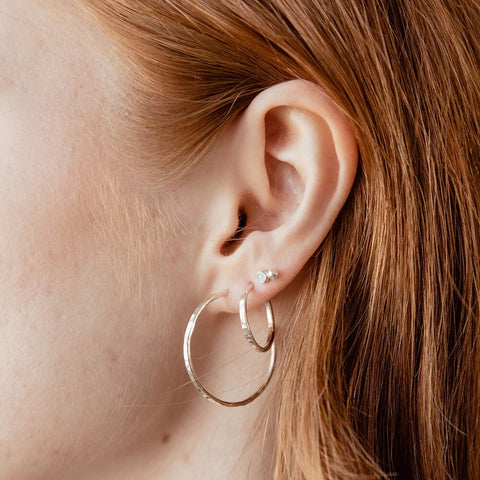 Hoops with Posts Earrings