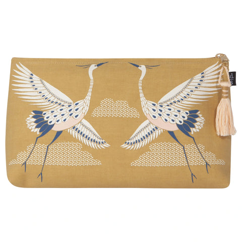 Large Linen Cosmetic Pouch