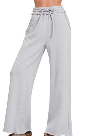 Zenana: WIDE LEG SWEATPANTS - AllieMac