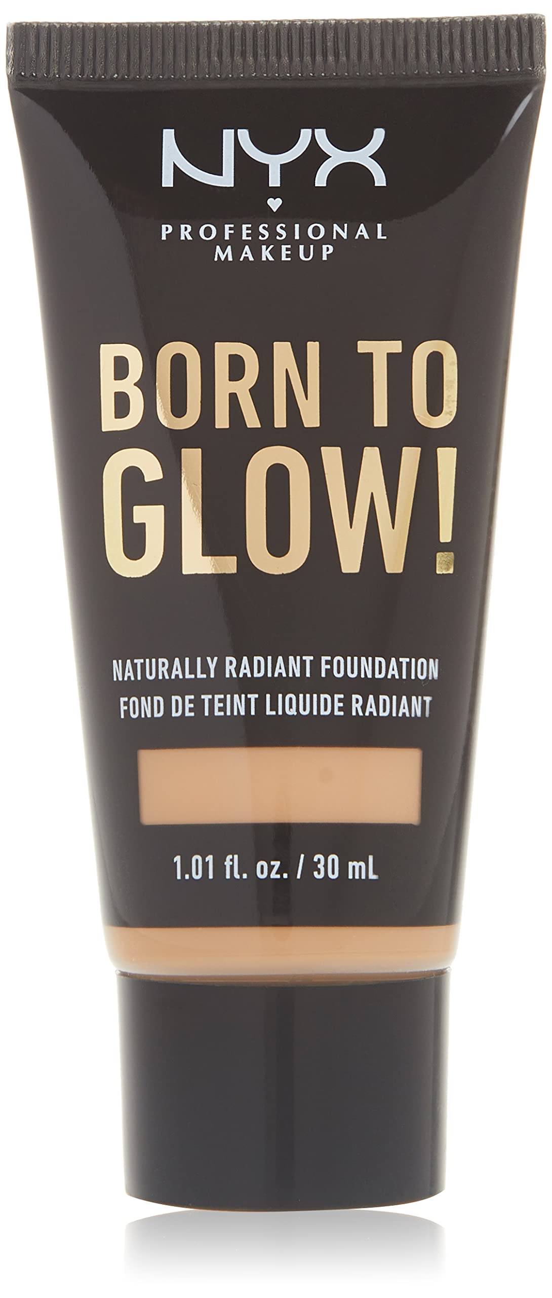 NYX - Professional Makeup Born to Glow Naturally Radiant Foundation, Medium Coverage, Medium Coverage - Medium Olive
