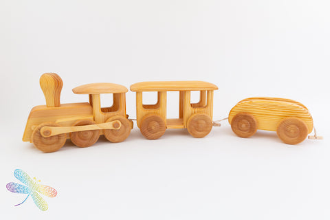 big wooden train