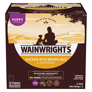 wainwrights wet puppy food pouches