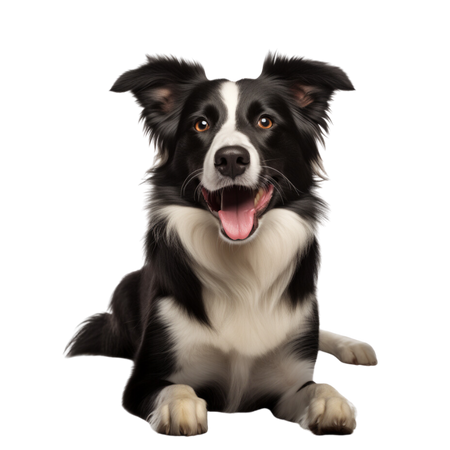 winston the calm border collie