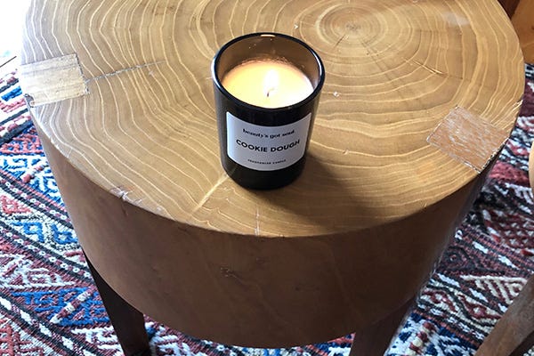 Cookie dough candle by beauty's got soul
