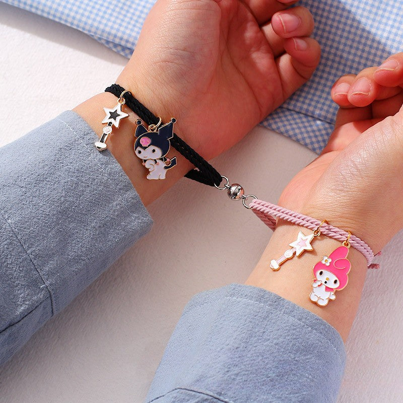 Bracelet Pair Kuromi Melody with Magnetic Bond