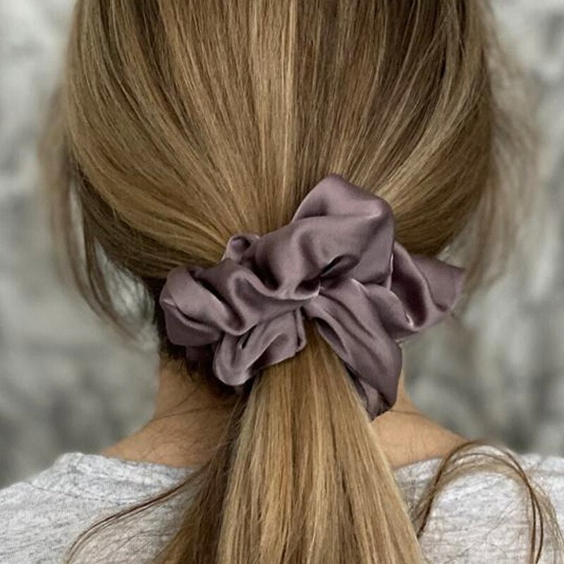 Elegant Satin Silk Elastic Hair Band