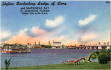 Postcard image of the Matanzas River then & now