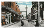 The Busy Corner of St. George Street in Saint Augustine then and now