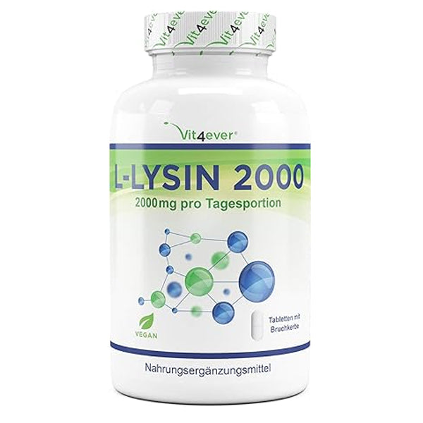 Billede af L-Lysin 2000 - 365 tabletter - 1000 mg