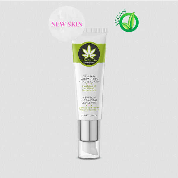 Billede af Dybderensende og Udglattende Serum med CBD og Hamp, NEW SKIN, Økologisk