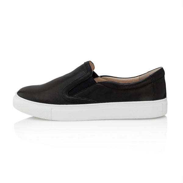 Joyce Slip-on Sneakers Jet Black for Women - Nene Shoes