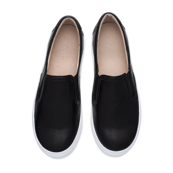 Joyce Slip-on Sneakers Jet Black for Women - Nene Shoes