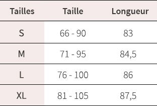 Guide des tailles