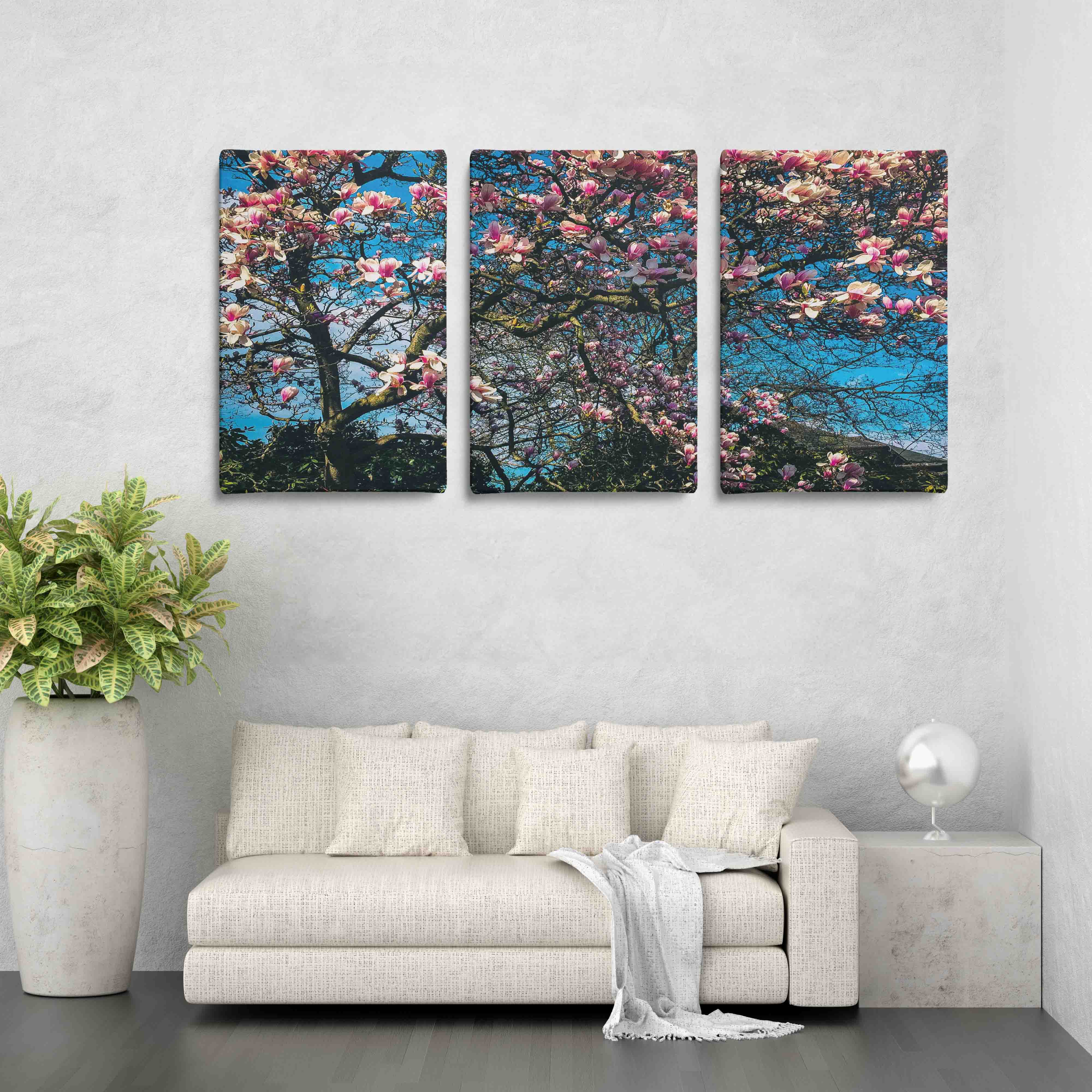 Vertical Triptych Split Canvas