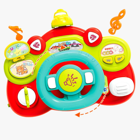 Teo - Interactief Stuurwiel met Muziek en Puzzels voor Educatieve Speelplezier voor Kinderen-5