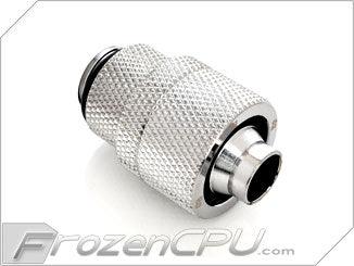 Bitspower G1/4 Thread 7/16" ID x 5/8" OD Rotary Compression Fitting - Silver (BP-RCPF-CC6)