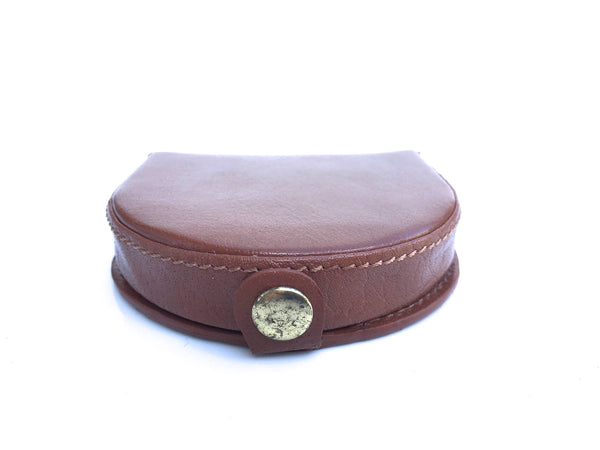 Style 143: Mens Leather Horseshoe Coin Tray Purse In Tan By Golunski - Baked Apple UK