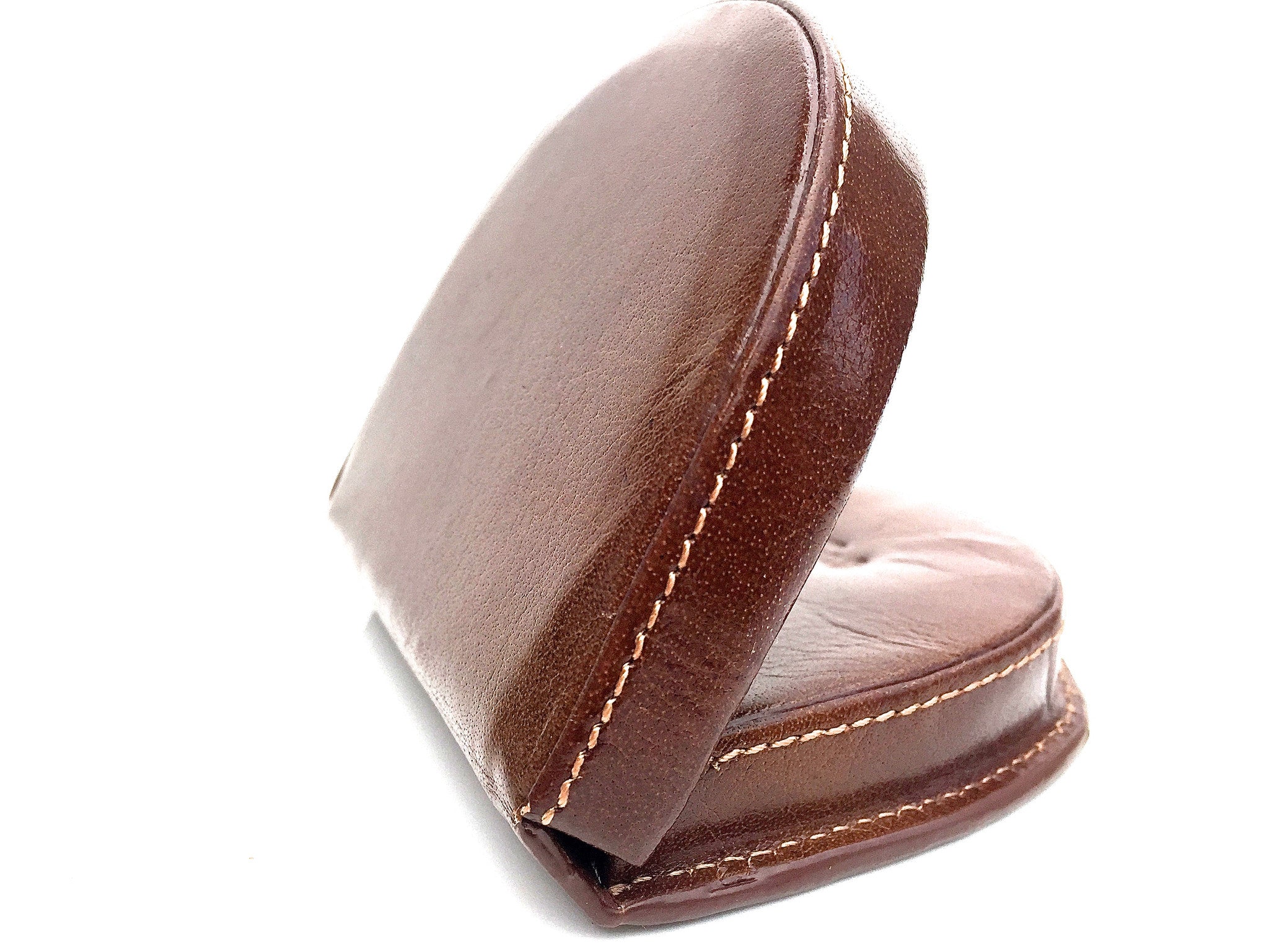 Mens Leather Horseshoe Coin Tray Purse 142a In Tan By Golunski - Baked Apple WM Ltd