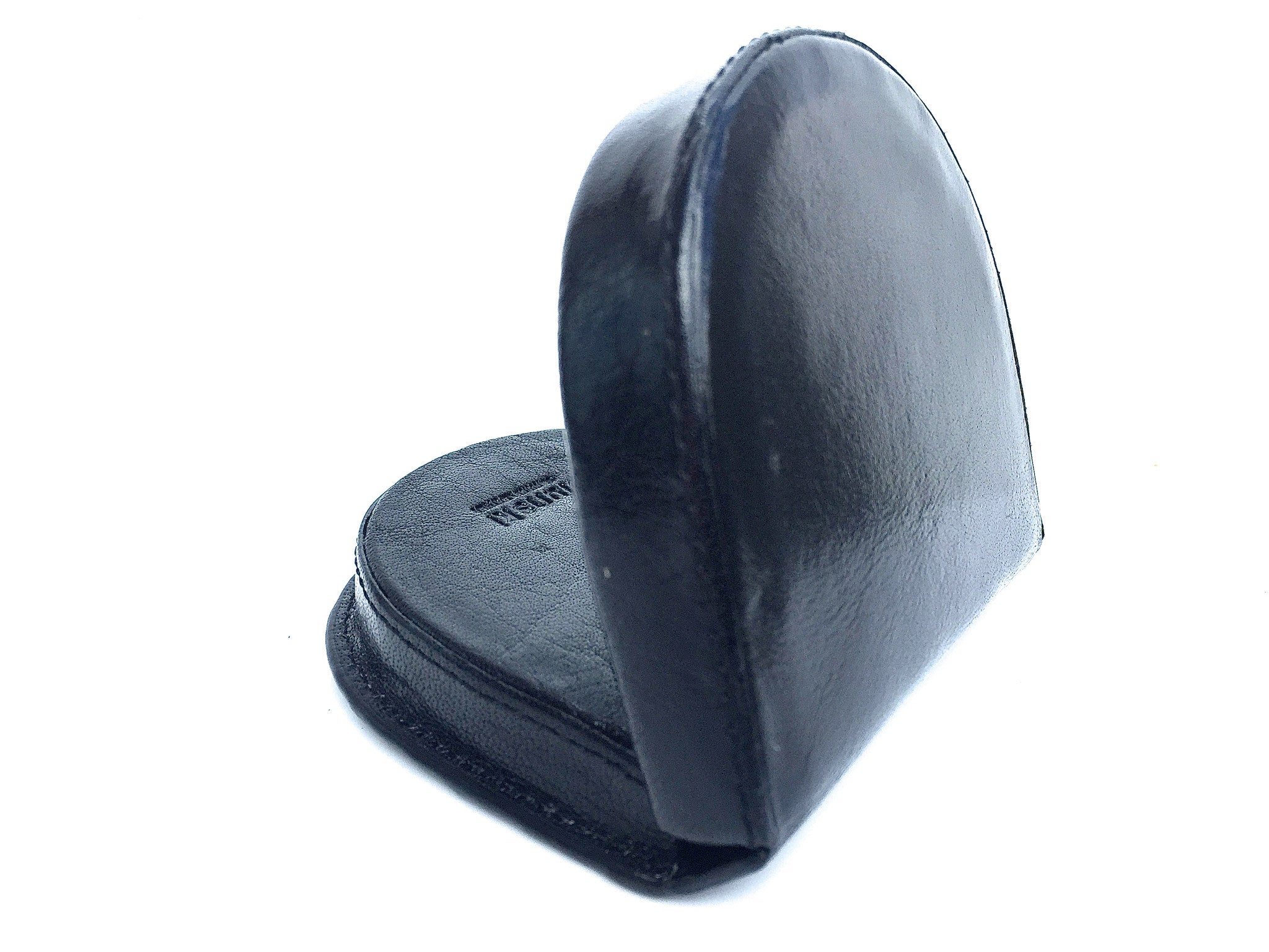 Mens Leather Horseshoe Coin Tray Purse In Black By Golunski - Baked Apple WM Ltd